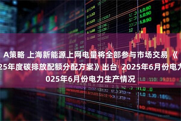 A策略 上海新能源上网电量将全部参与市场交易 《上海市2025年度碳排放配额分配方案》出台  2025年6月份电力生产情况